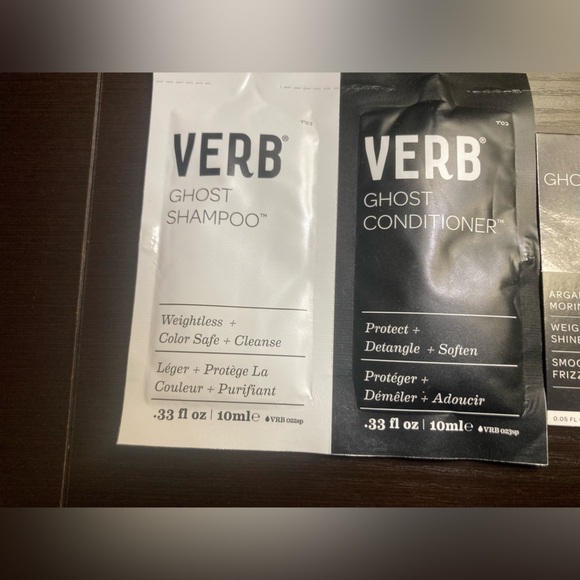 Verb Ghost shampoo, conditioner & oil travel set. Brand new. Comes with 1 of ea - Picture 2 of 4